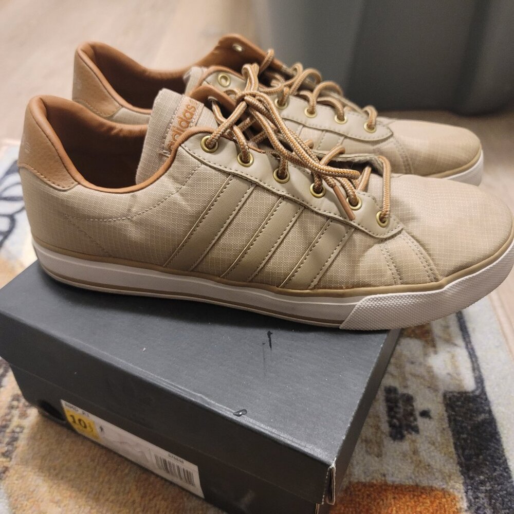 Adidas NEO Label Tan Ortholite Sneakers Shoes Men's US Size 11 Pre-Owned